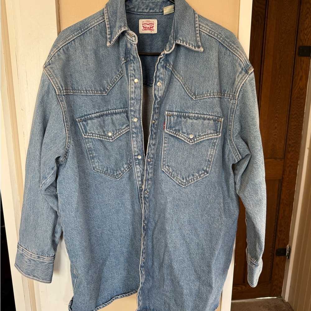 Levi's Light Blue Denim Shirt Jacket